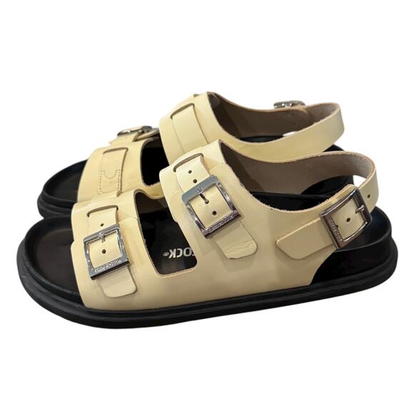Birkenstock Cannes Butter Leather Buckle Unisex Sandals Women's 8 Men's 6 EU 39 - Picture 3 of 9